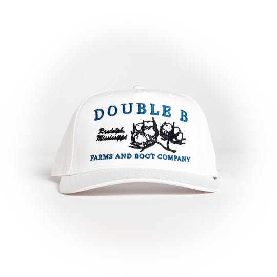 Double B White Farm Hat