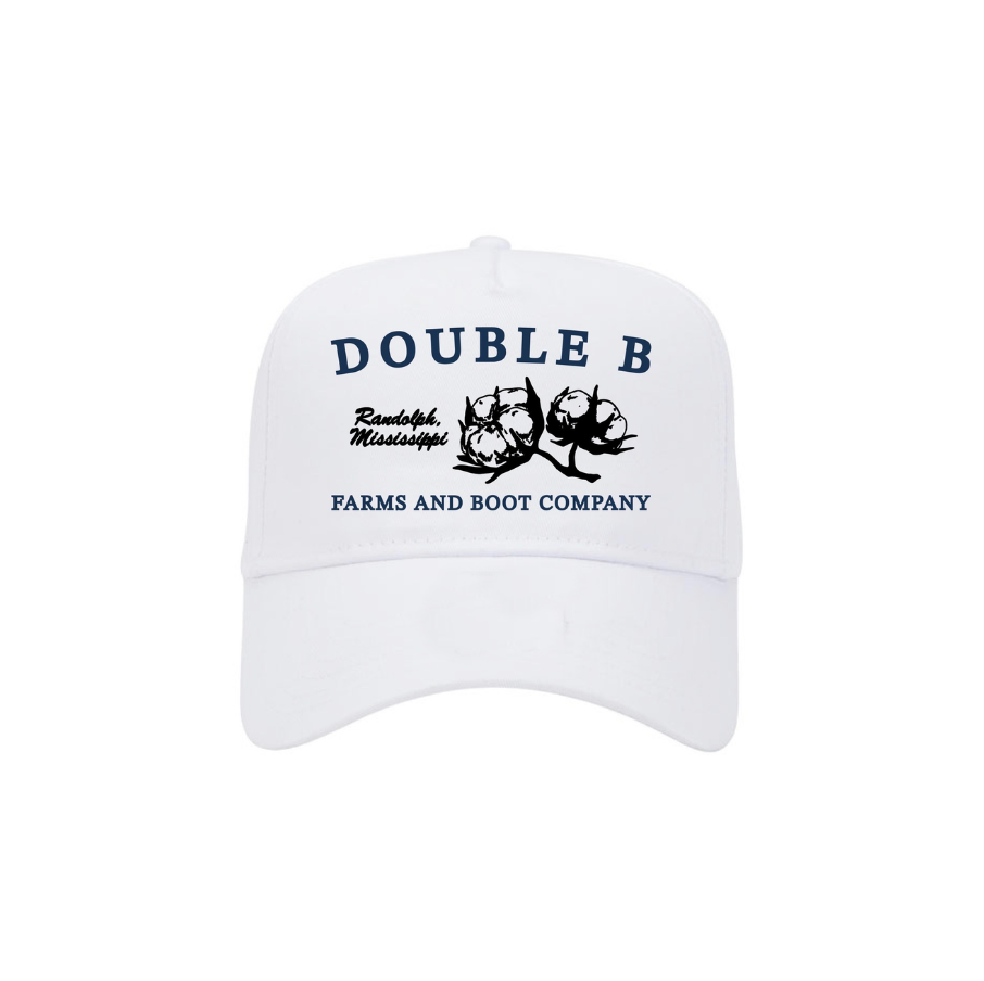 Double B White Farm Hat