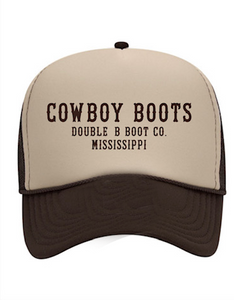 Cowboy Boots Brown Trucker Hat